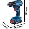 Шуруповерт Bosch GSR 185-LI, 2х2.0 Ah, ЗУ GAL 18V-20, кейс (0.601.9K3.000) изображение 5