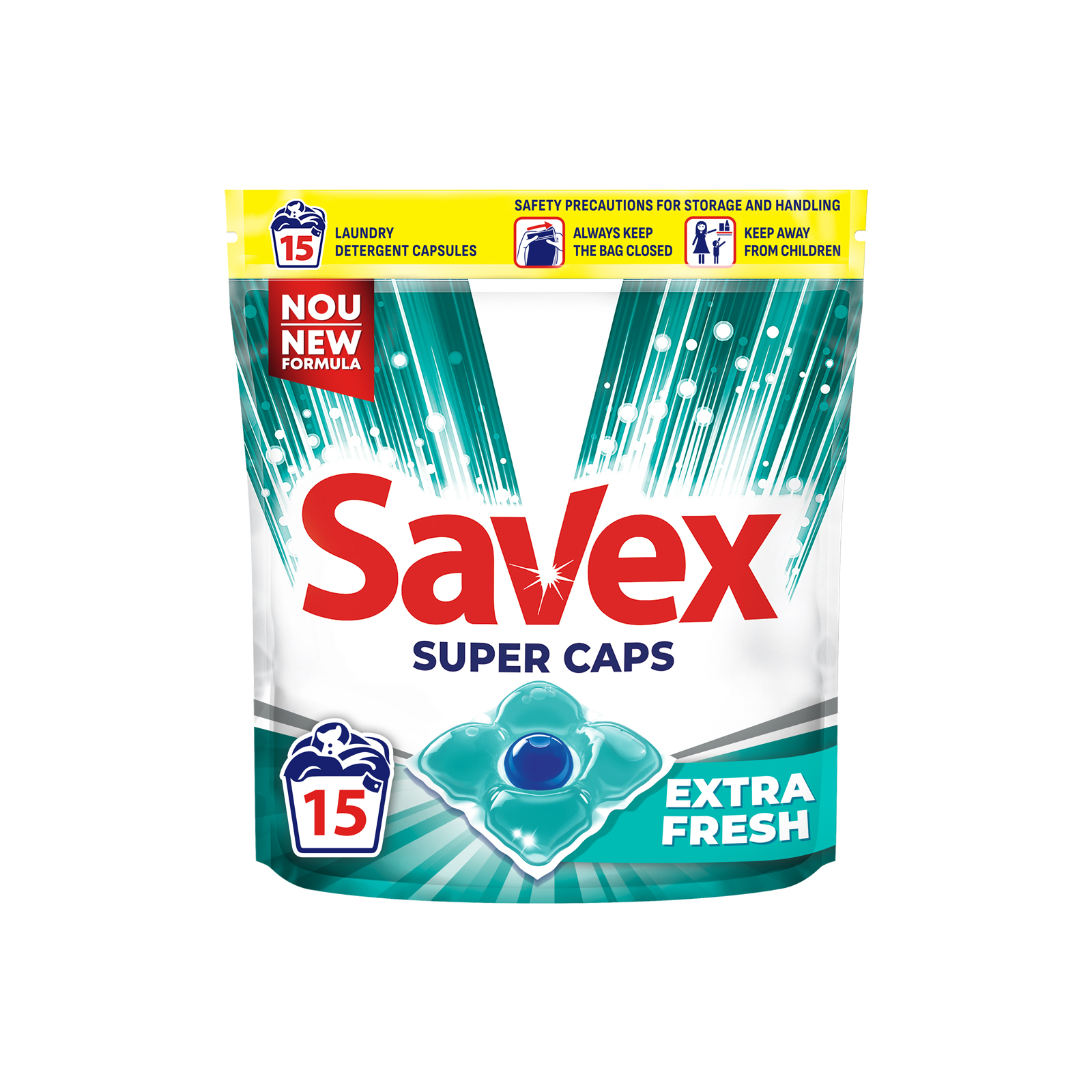 Капсули для прання Savex Super Caps Extra Fresh 15 шт. (3800024046858)