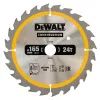 Диск пильний DeWALT CONSTRUCTION 165 х 20 мм, 24z (ATB), 20 гр. (DT1949)
