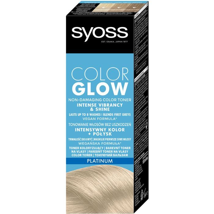 Оттеночный бальзам Syoss Color Glow Platinum – Платиновый Блондин 100 мл (9000101679267) изображение 2
