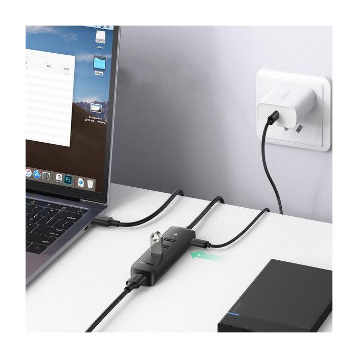 Концентратор Ugreen CM416 4-port 1.0m USB2.0 active (80657) изображение 2