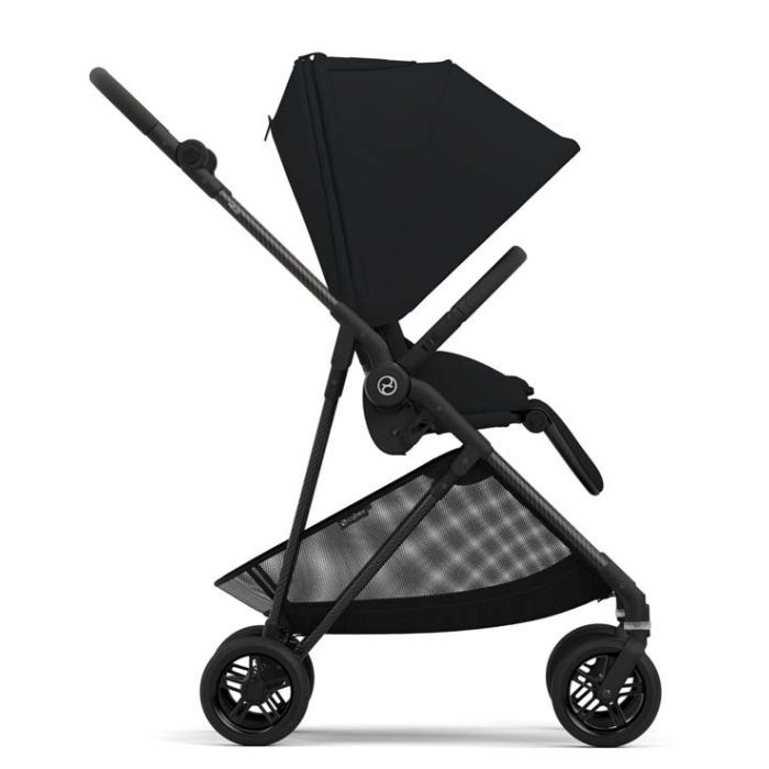 Коляска Cybex Melio Carbon Moon Black (з бампером) (522002639) зображення 4
