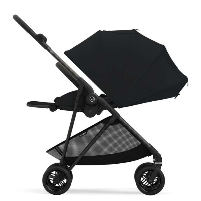 Коляска Cybex Melio Carbon Moon Black (з бампером) (522002639) зображення 5