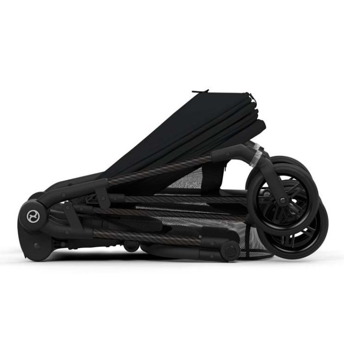 Коляска Cybex Melio Carbon Moon Black (з бампером) (522002639) зображення 9