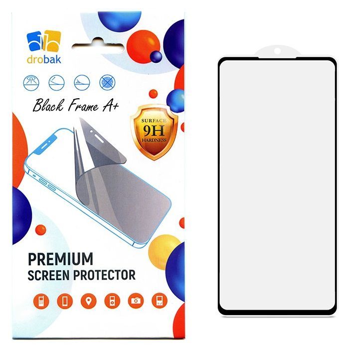 Скло захисне Drobak Google Pixel 7 Black Frame A+ (717162)