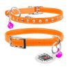 Нашийник для тварин WAUDOG GLAMOUR з резинкою і стразами для кішок (помаранчевий) (32544) зображення 4