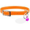 Нашийник для тварин WAUDOG GLAMOUR з резинкою і стразами для кішок (помаранчевий) (32544)