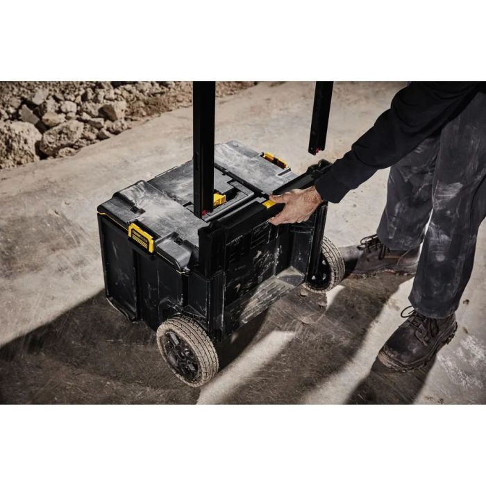 Ящик для інструментів DeWALT комплект TOUGHSYSTEM 2.0, 3 ящики на візку (DWST83401-1) зображення 6