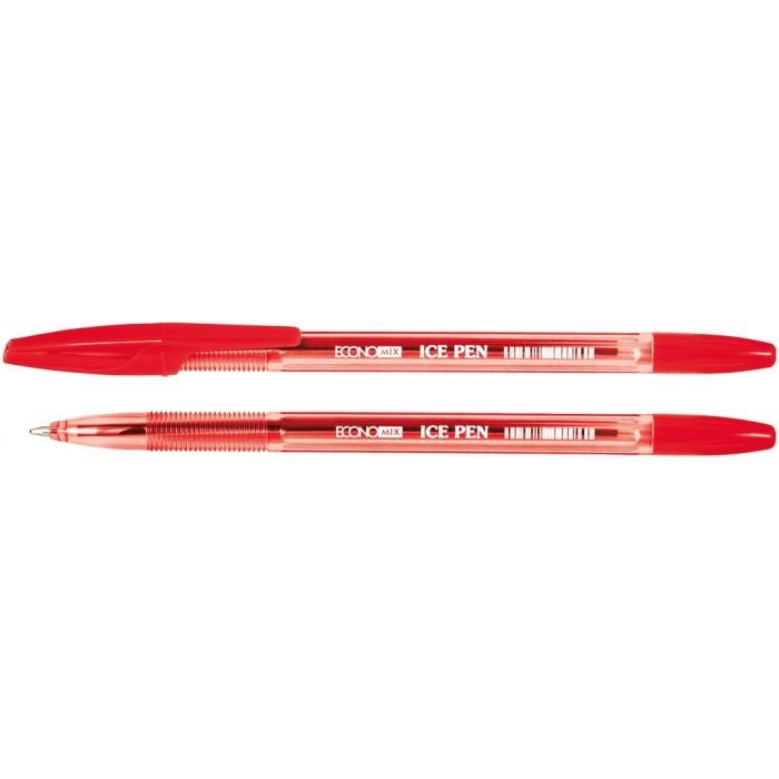 Ручка шариковая Economix ICE PEN 0,5 мм, красный (E10186-03)