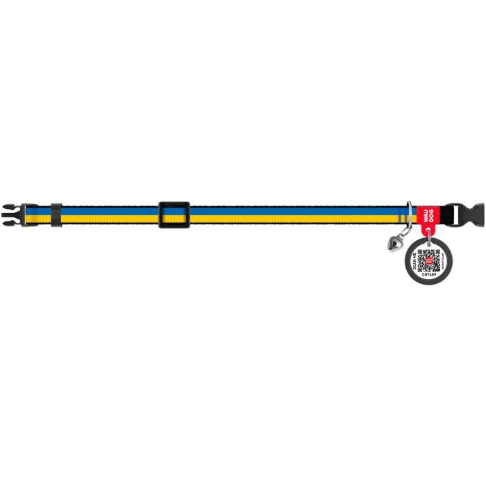 Нашийник для тварин WAUDOG Colors of freedom з QR паспортом XS 20-30 см (5210-4020) зображення 3