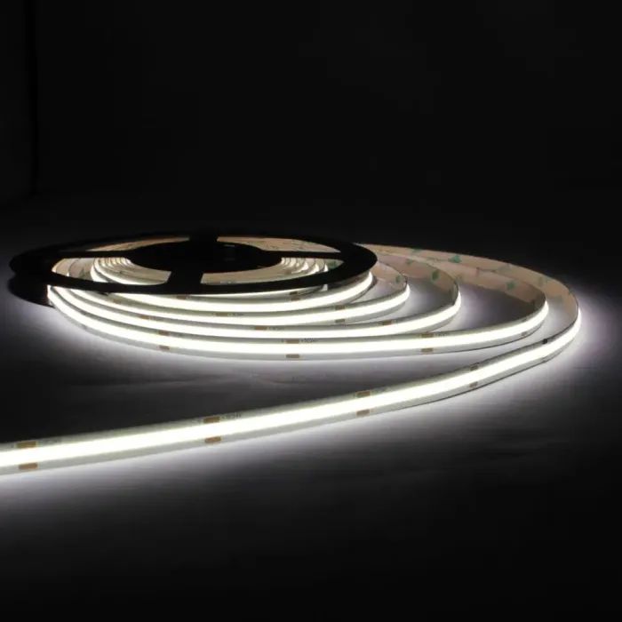 Світлодіодна стрічка LED-STIL 5000K 9 Вт/м COB 480 діодів IP33 24 Вольта 990 lm біле денне світло (UC5-24-480-8-90) зображення 3