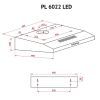 Витяжка кухонна Perfelli PL 6022 BL LED зображення 10