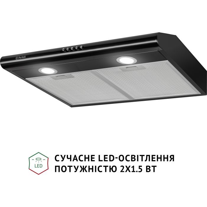 Витяжка кухонна Perfelli PL 6022 BL LED зображення 4