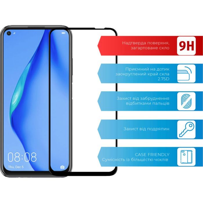 Стекло защитное ACCLAB Full Glue Huawei P40 Lite (1283126508264) изображение 2