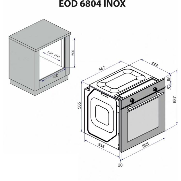Духовой шкаф Minola EOD 6804 Midnight изображение 12