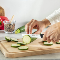 Кухонний ніж Tefal ColorFood зубчастий 10 см Чорний (K2731304) зображення 3