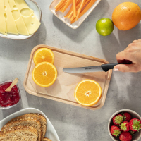 Кухонний ніж Tefal ColorFood зубчастий 10 см Чорний (K2731304) зображення 6