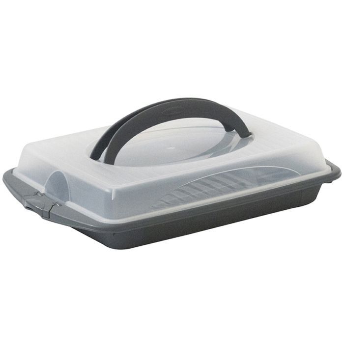 Тортівниця Kela Deli 45 х 30 х 9 см Сіра (12172)