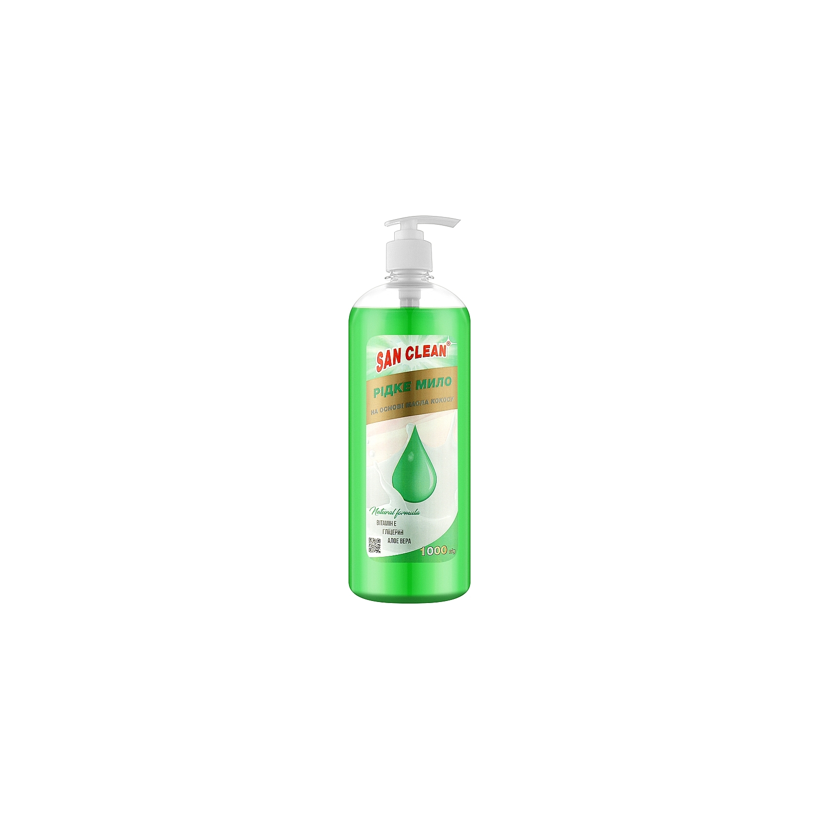 Жидкое мыло San Clean Зеленое 1000 г (4820003540985)