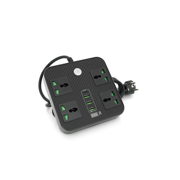 Сетевой фильтр питания Voltronic TВ-Т90, 4роз, 3*USB Black (ТВ-Т90-Black) изображение 2