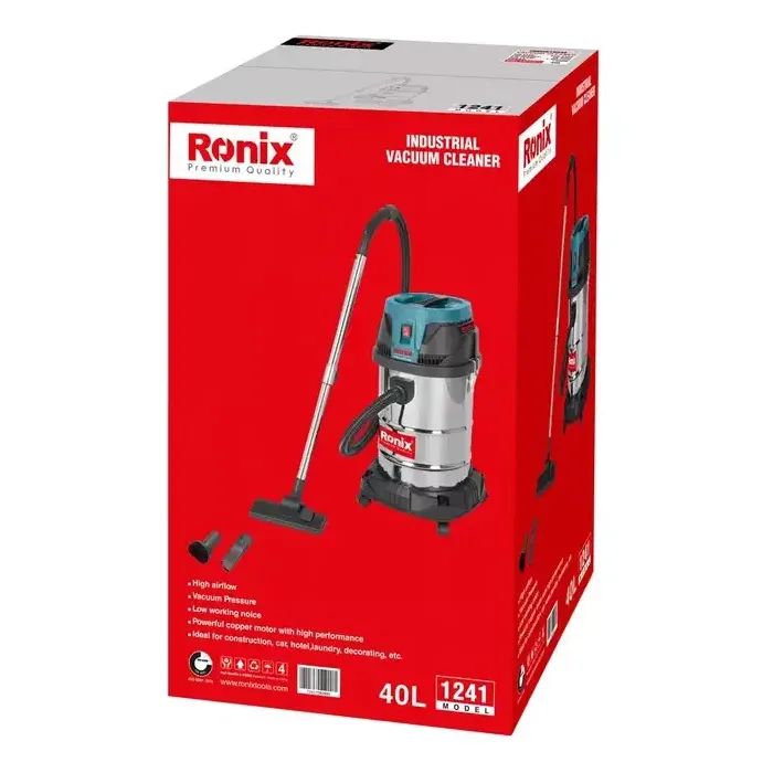 Пылесос строительный Ronix 40л, 1400Вт (1241) изображение 10