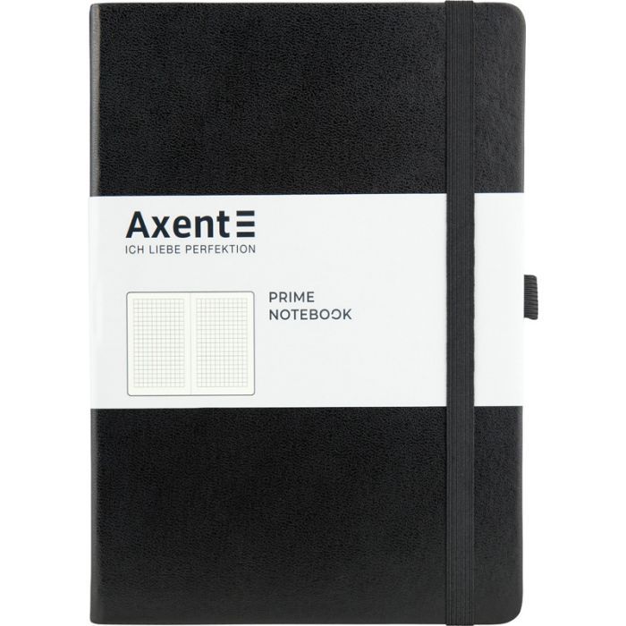 Книга записная Axent Partner Prime 145х210 мм A5 96 листов клетка Черный (8305-01-A)