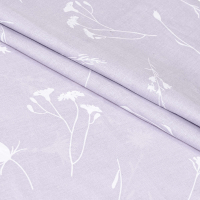 Постільна білизна Home Line Волошки білі на лавандовому бязь полуторний (173306) зображення 2