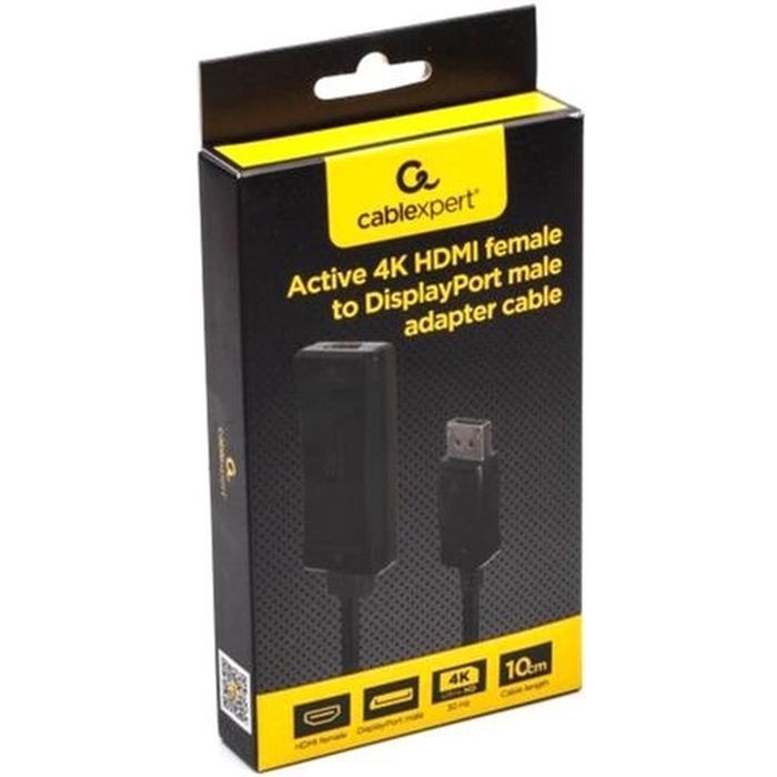 Переходник HDMI to DisplayPort 4K30Hz Cablexpert (A-HDMIF30-DPM-01) изображение 2