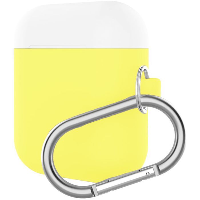 Чехол для наушников Armorstandart Hang Case для Apple AirPods Yellow/White (ARM53767)