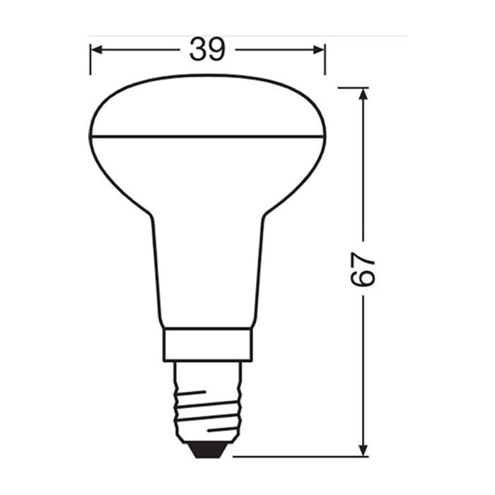 Лампочка Osram LED R39 25 36 1,5W/827 230V E14 (4058075433243) изображение 3