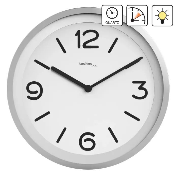 Настінний годинник Technoline WT7400 Silver (DAS301570) зображення 2