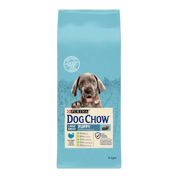 Сухий корм для собак Purina Dog Chow Puppy Large Breed зі смаком індички 14 кг (7613034487919)