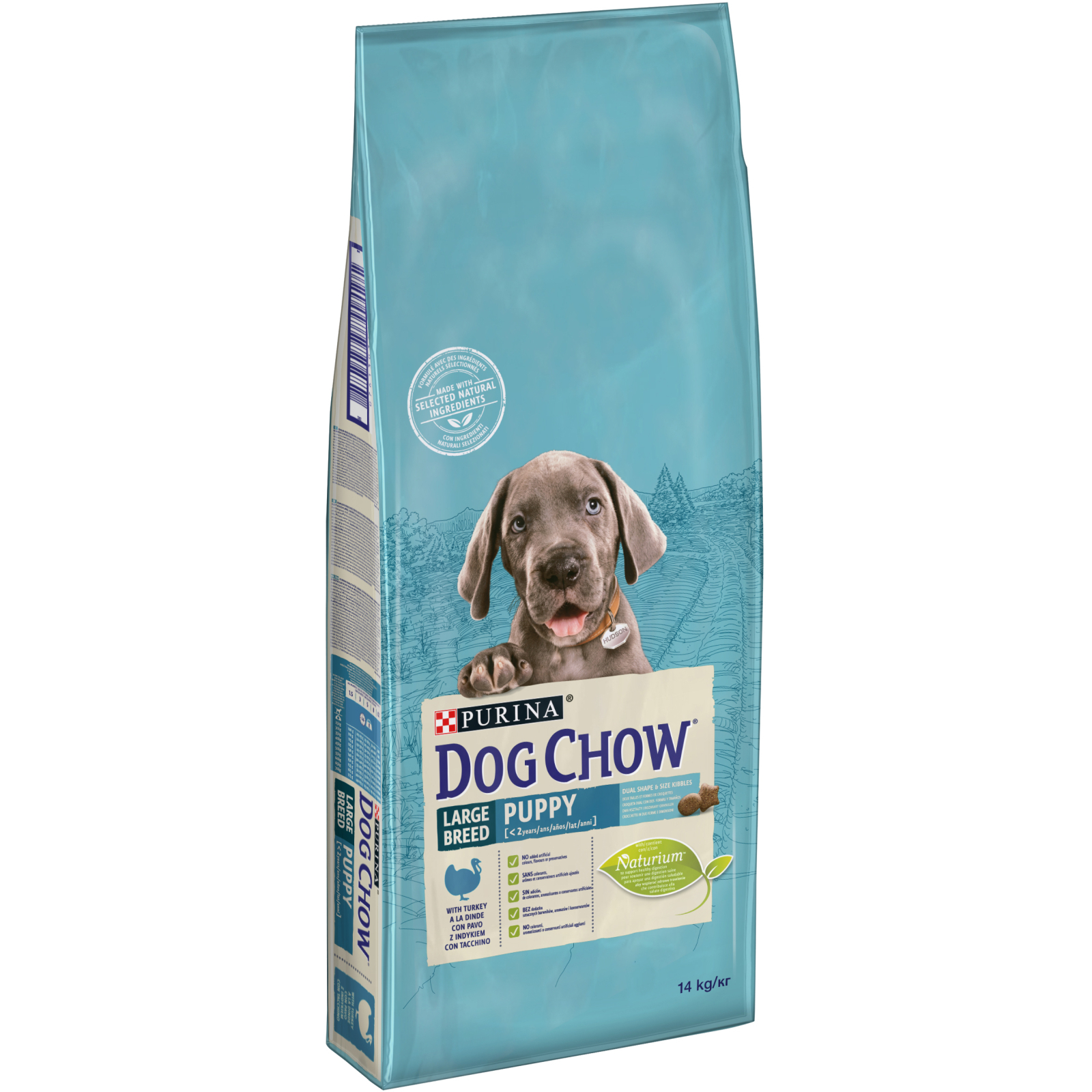 Сухой корм для собак Purina Dog Chow Puppy Large Breed со вкусом индейки 14 кг (7613034487919)