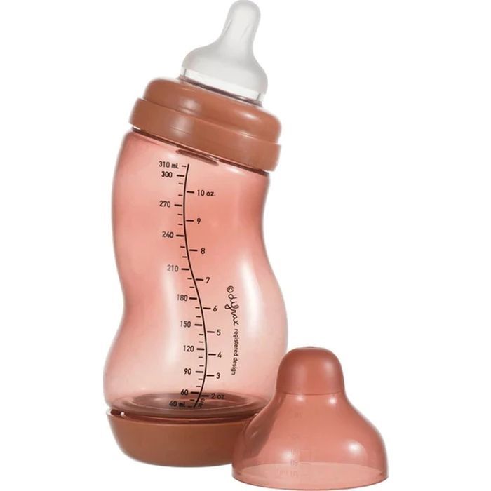 Бутылочка для кормления Difrax S-bottle Wide с силиконовой соской, 310 мл (707 Brick)