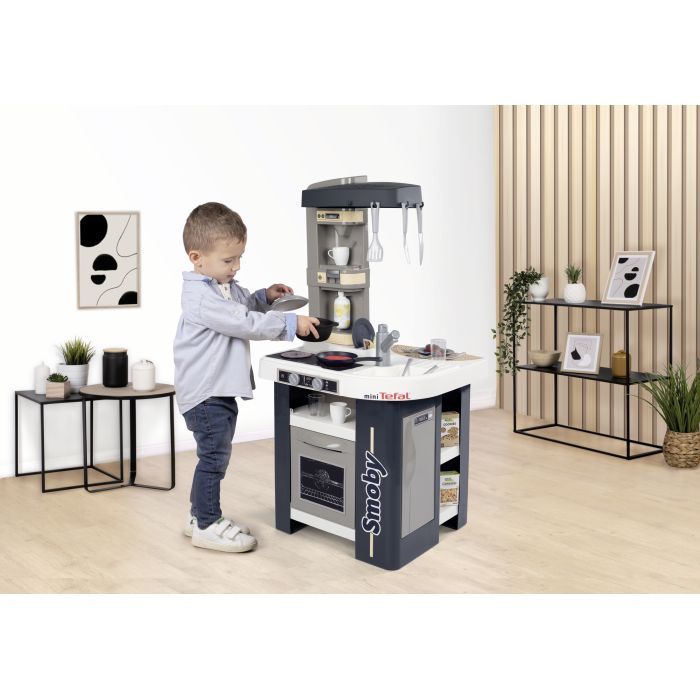 Игровой набор Smoby Интерактивная кухня Тефаль Студио Френч с аксессуарами Графитовая (311056) изображение 7