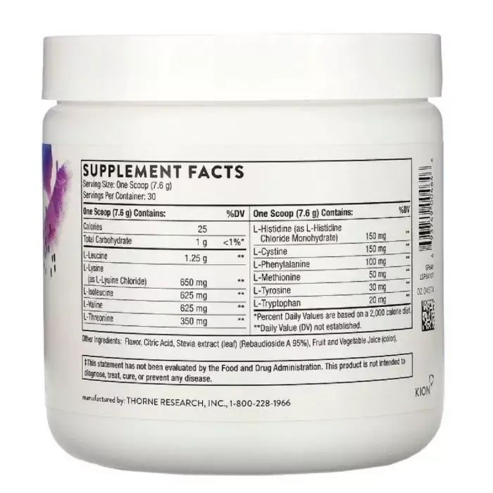 Аминокислота Thorne Research Комплекс аминокислот, вкус ягод, Amino Complex, Berry Flavored, 228 г ( (THR-00464) изображение 2