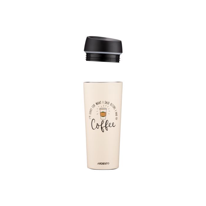 Термокружка Ardesto Coffee Time 450 мл Чорна (AR2645BC) зображення 11