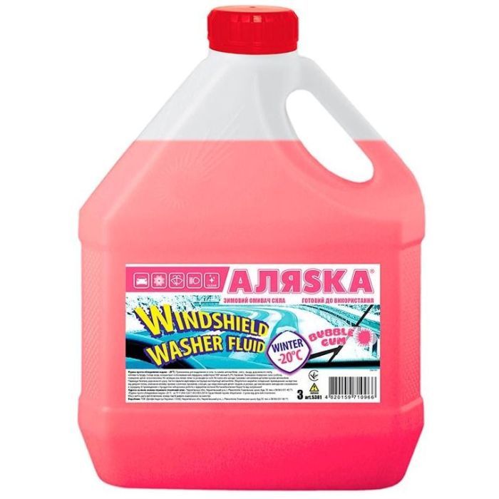 Омивач автомобільний Аляsка -20С Бабл Гам 3л (5361)