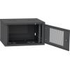 Шафа настінна Ipcom 6U, 600*600, перфоровані дверцята, RAL9005 (СН-6U-060х060-ДП-9005) зображення 3