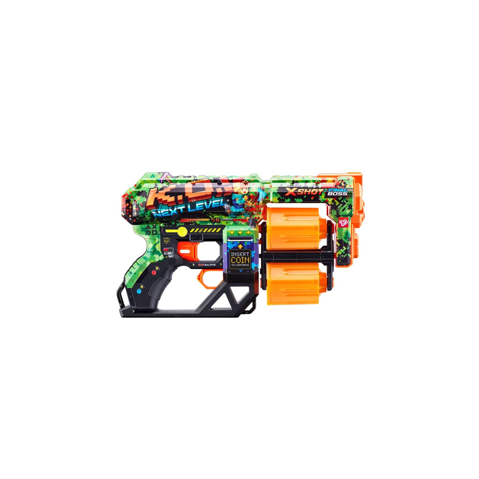Игрушечное оружие Zuru X-Shot Быстрострельный бластер Skins Dread К.А. (12 патронов) (36517B) изображение 2
