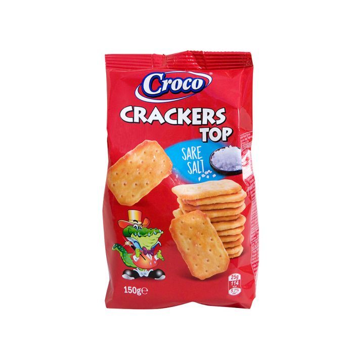 Печенье Croco Crackers Top соленый 150 г (5941194003499)
