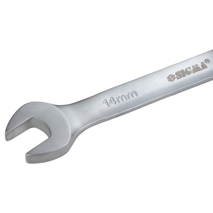Ключ Sigma рожково-накидной с трещеткой 8мм CrV satine (6022081) изображение 4