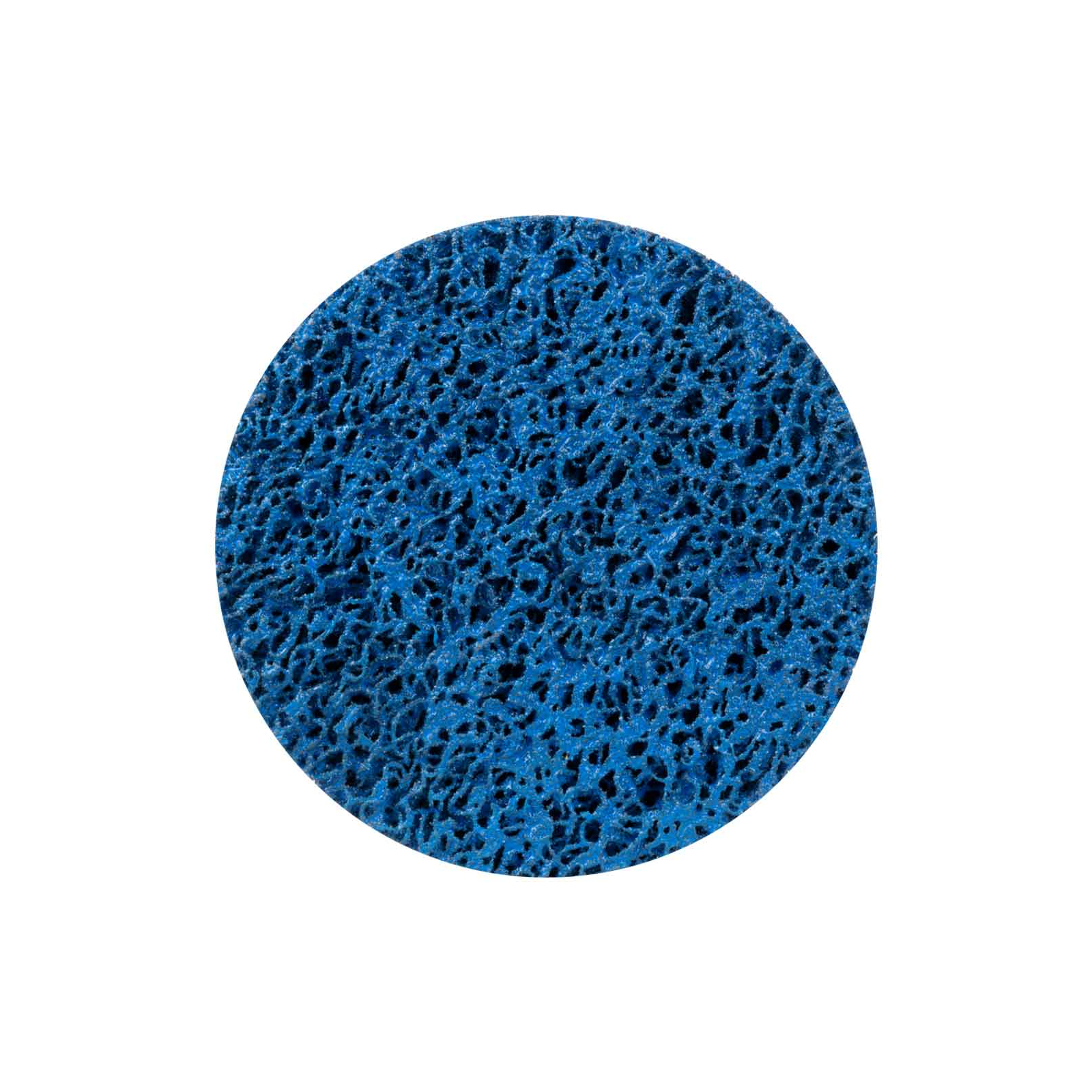 Круг зачистной Sigma из нетканого абразива (коралл) 125мм на липучке синий средняя жесткость (9176211)