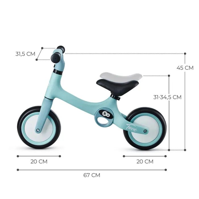 Беговел Kinderkraft Tove Sommer Mint (KRTOVE00MIN0000) (5902533922291) изображение 8