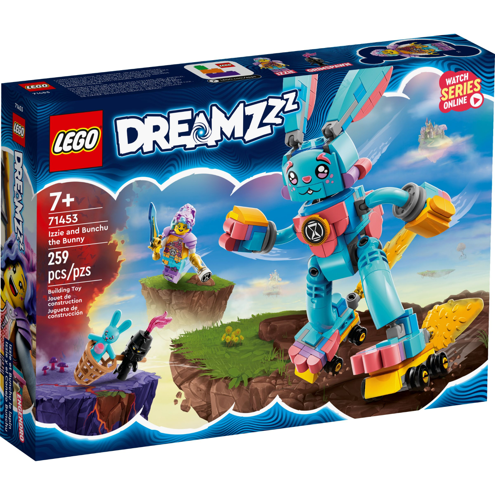 Конструктор LEGO DREAMZzz Иззи и крольчонок Бунчу 259 деталей (71453)
