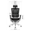 Офисное кресло GT Racer X-801L Bright Gray (X-801L Bright Gray (W-20 B-40)) изображение 11