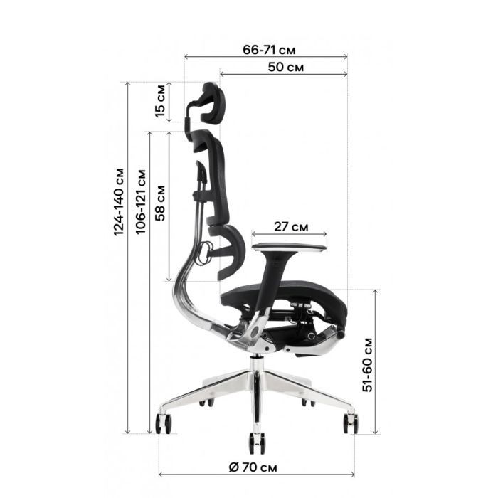 Офисное кресло GT Racer X-801L Bright Gray (X-801L Bright Gray (W-20 B-40)) изображение 12