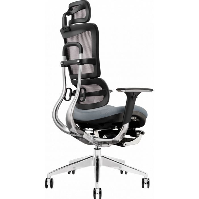 Офисное кресло GT Racer X-801L Bright Gray (X-801L Bright Gray (W-20 B-40)) изображение 5