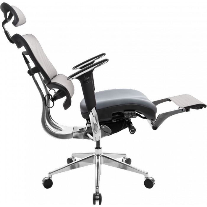Офисное кресло GT Racer X-801L Bright Gray (X-801L Bright Gray (W-20 B-40)) изображение 7