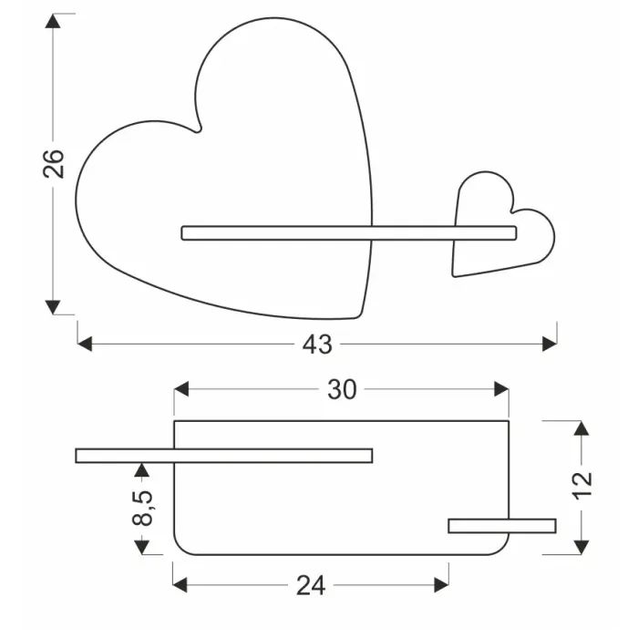 Світильник Candellux Heart (21-84552) зображення 2